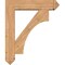 Ekena Millwork Westlake Arts and Crafts Smooth Bracket w/ Offset Brace, Western Red Cedar, 7 1/2"W x 32"D x 38"H BKT0806X32X38WTL03SWR - alternate 3